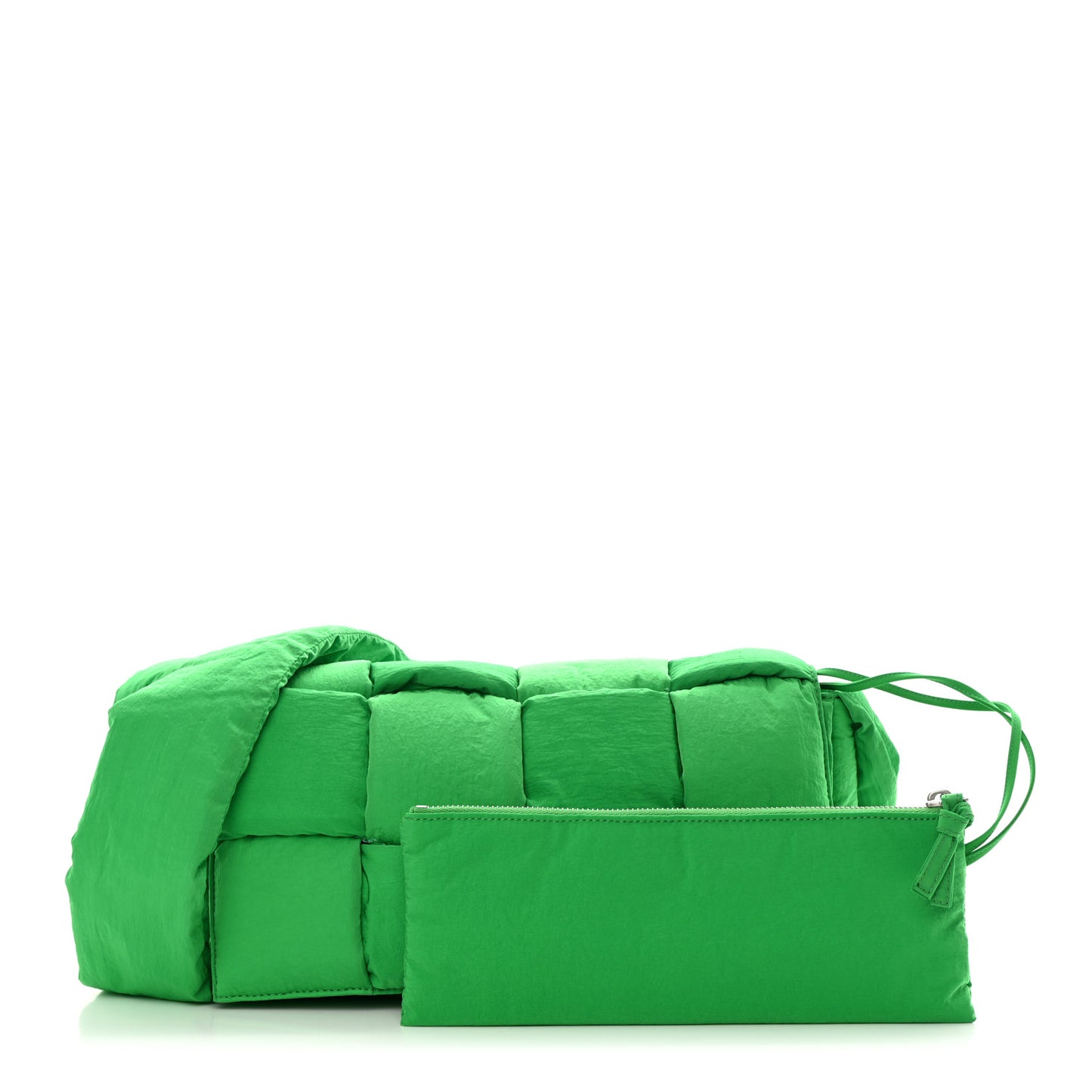 Nylon Intrecciato Padded Tech Cassette Bag Parakeet
