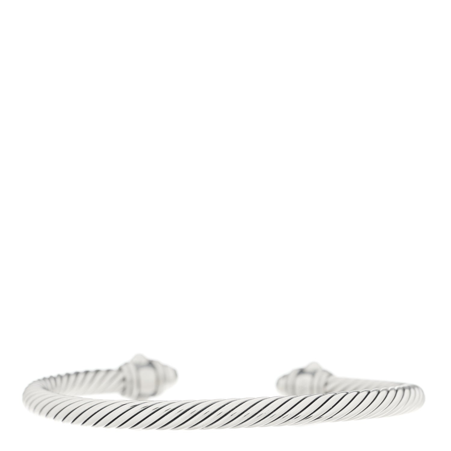 David Yurman Sterling Silver 5mm Cable Renaissance Bracelet 2 of 3