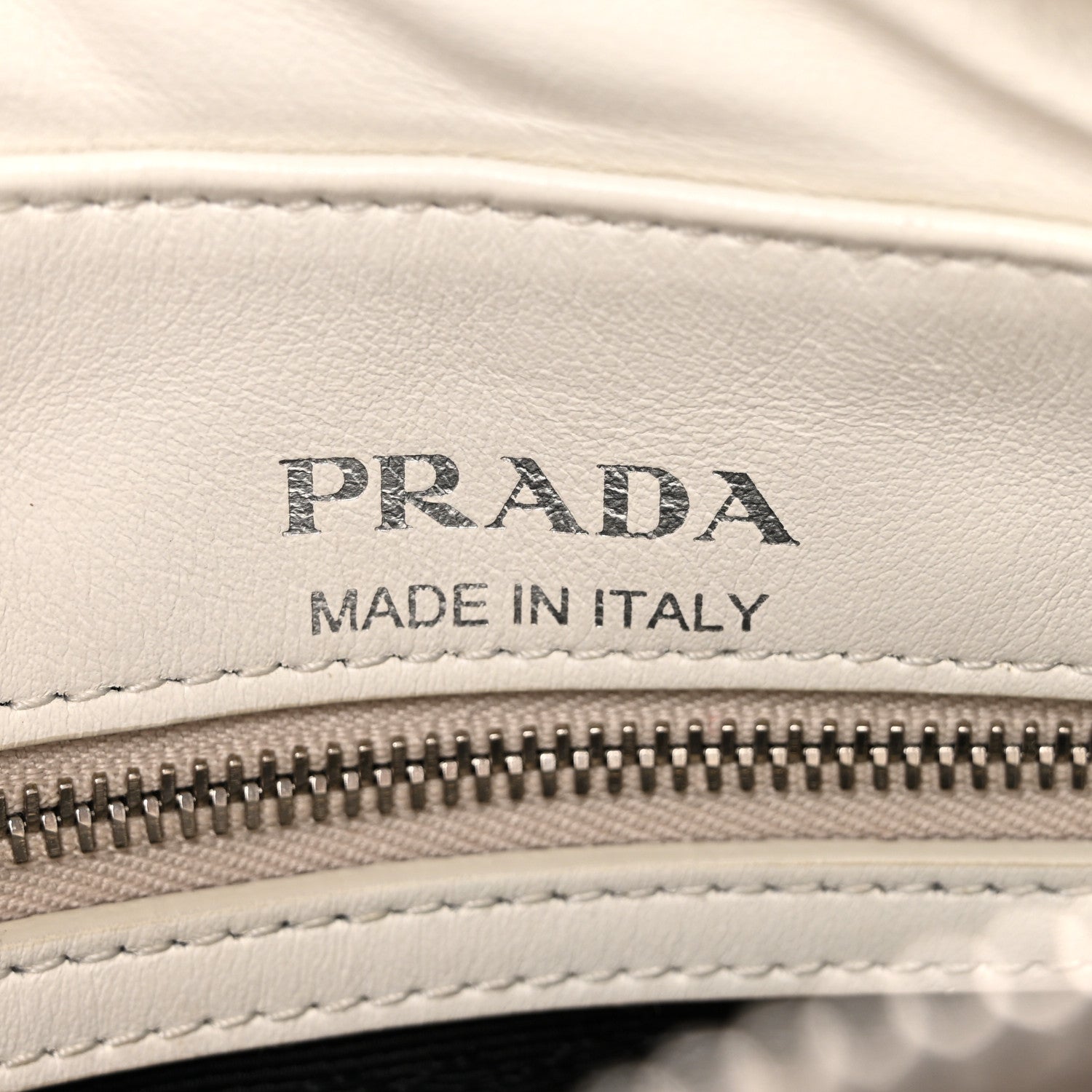 Prada Soft Calfskin Diagramme Camera Bag White 6 of 13