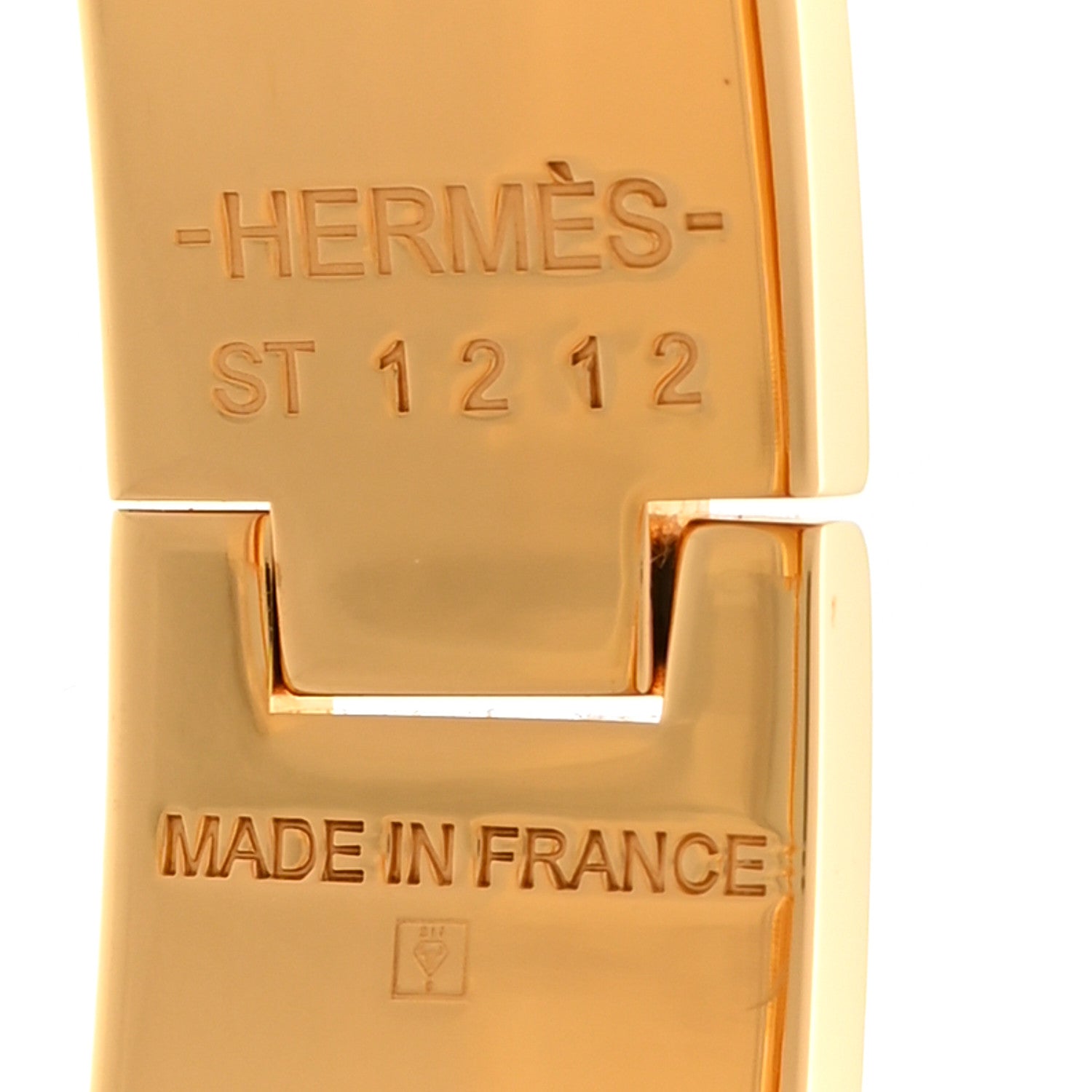 Hermes Enamel Narrow Clic Clac H Bracelet PM Bleu Orage 4 of 5