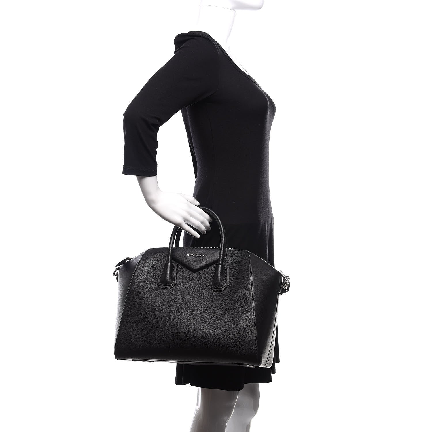 Givenchy Sugar Goatskin Medium Antigona Black 3 of 11