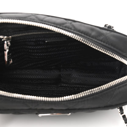 Prada Nylon Tessuto Impuntu Quilted Bandoliera Crossbody Bag Black 5 of 9