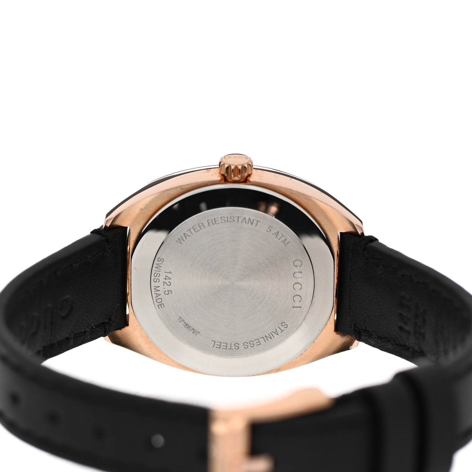 Gucci Stainless Steel Calfskin 29mm GG2570 Quartz Watch Black 4 of 4