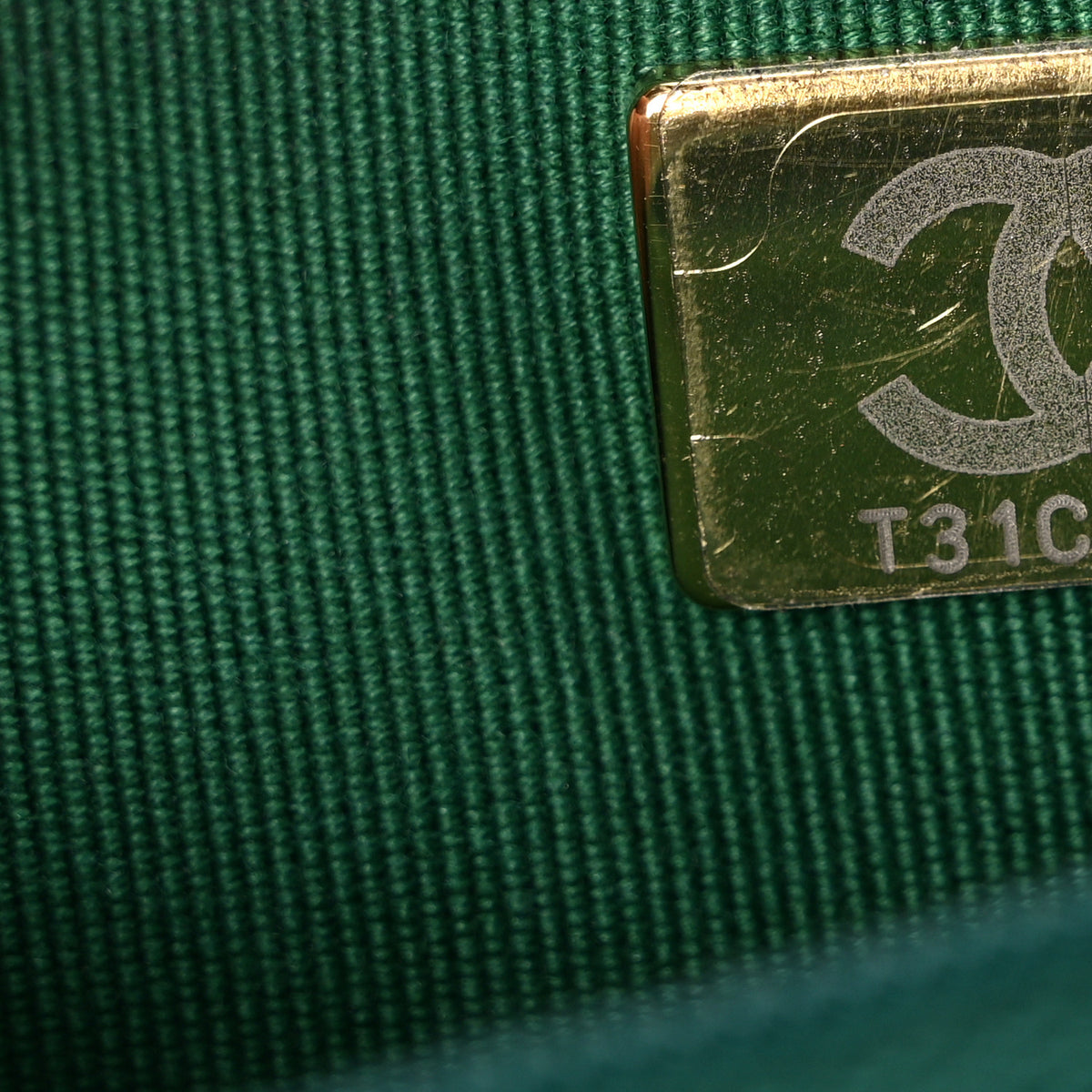 Caviar Quilted Coco Stamps Wallet On Chain WOC Green