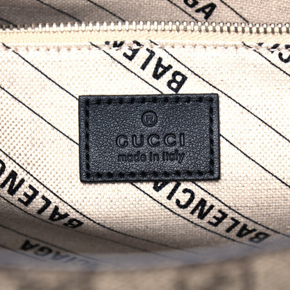 Balenciaga X GUCCI GG Supreme Monogram Neo Classic Silver Hardware City Beige Ebony 6 of 11