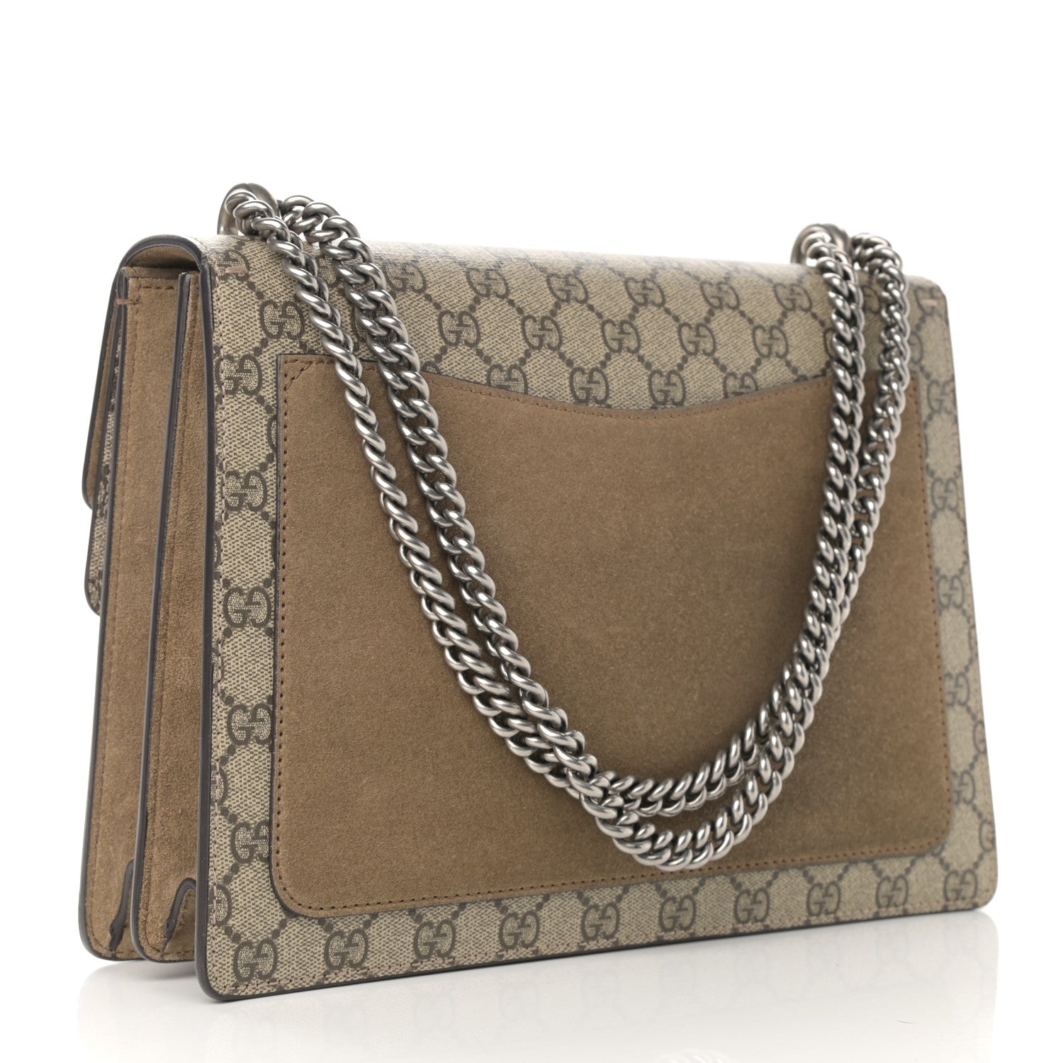 Gucci GG Supreme Monogram Medium Dionysus Shoulder Bag Taupe 3 of 10
