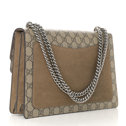 Gucci GG Supreme Monogram Medium Dionysus Shoulder Bag Taupe 3 of 10