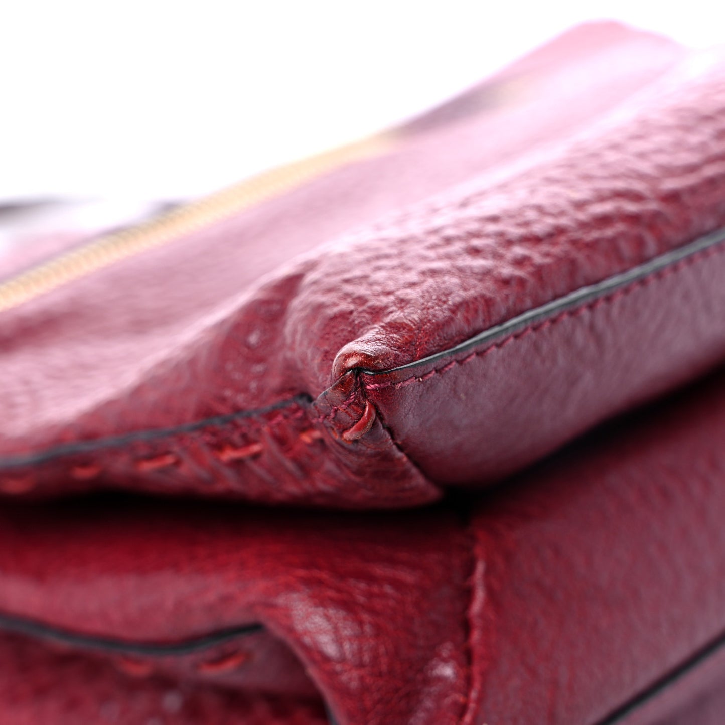 Medium Sugar Flap Shoulder Bag Burgundy