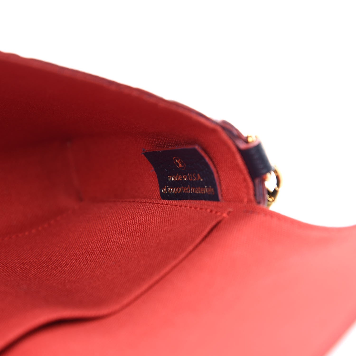 Louis Vuitton Empreinte Pochette Felicie Chain Wallet Marine Rouge 9 of 12