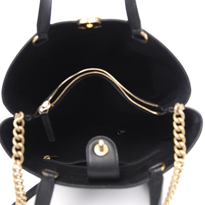 Chanel Caviar Stitched Large Shopping Tote Bag Black 5 of 11
