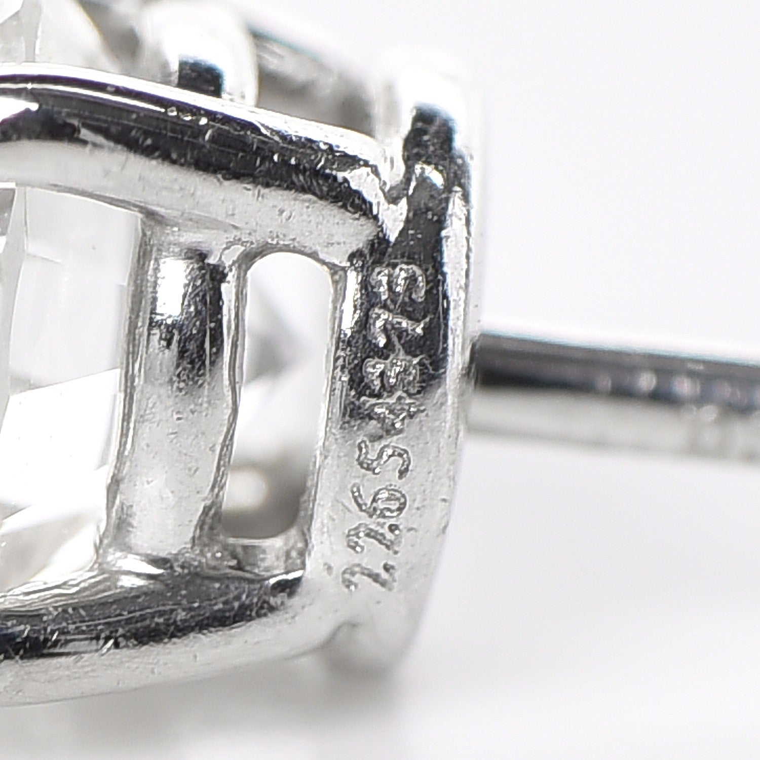 Tiffany Platinum Diamond 1ctw Round Solitaire Earrings 4 of 6