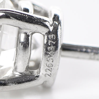 Tiffany Platinum Diamond 1ctw Round Solitaire Earrings 4 of 6