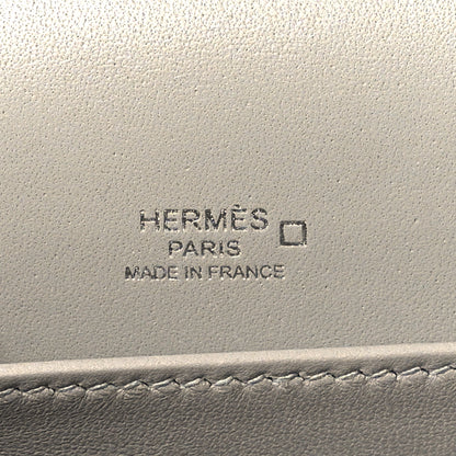 Hermes Matte Alligator Lizard Mini Sac Roulis Ombre Gris Perle 6 of 11