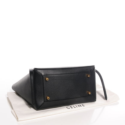 Celine Drummed Calfskin Small Belt Bag Black 4 of 10