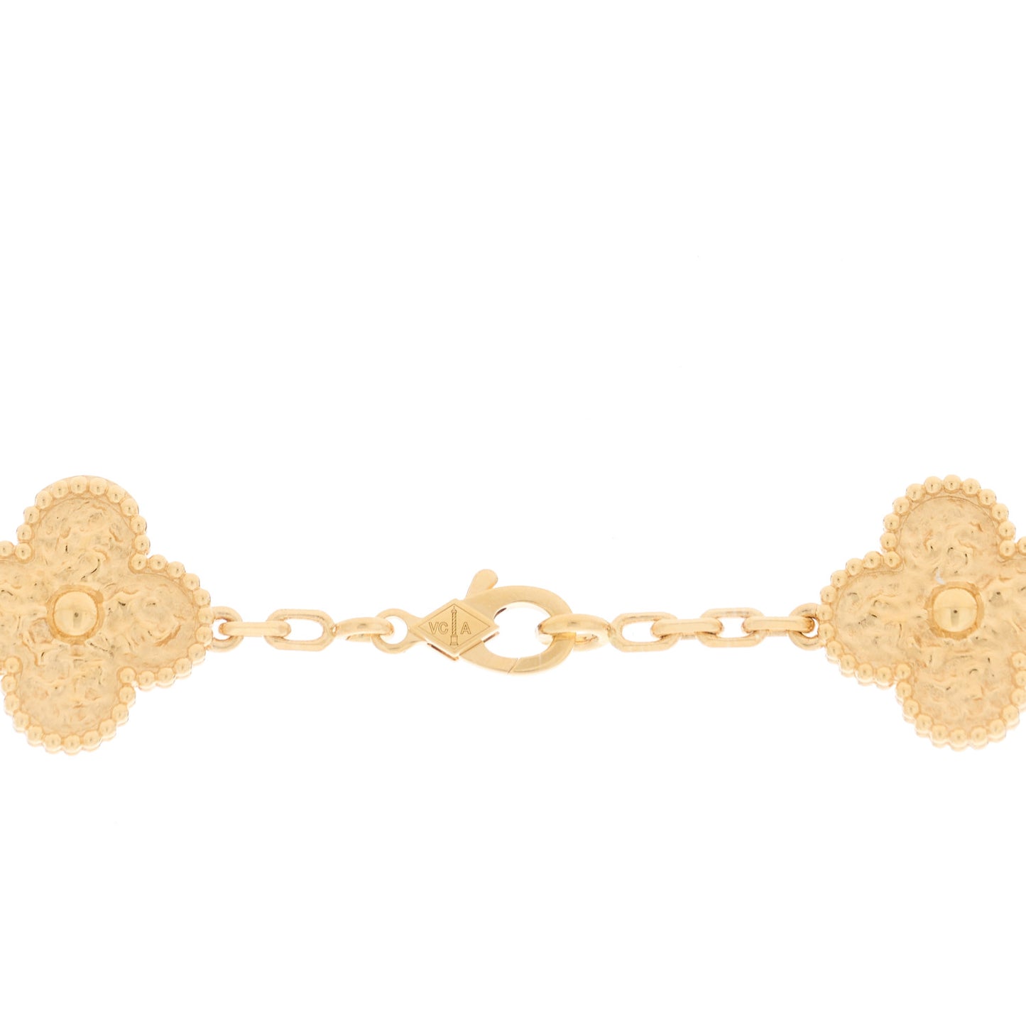 18K Yellow Gold 10 Motifs Vintage Alhambra Necklace