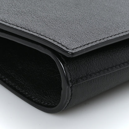 Saint Laurent Calfskin Monogram Large Belle De Jour Clutch Black 8 of 9