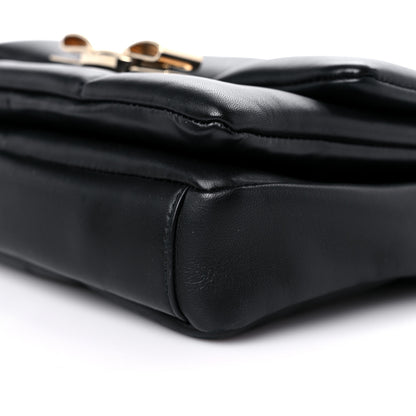 Salvatore Ferragamo Nappa Vendom Quilted Bag Black 9 of 10
