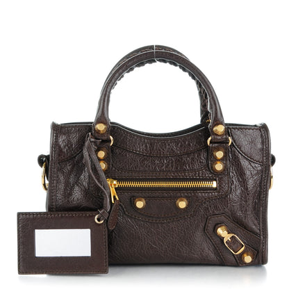 Balenciaga Agneau Giant 12 Gold Hardware Mini City Charbon 1 of 7