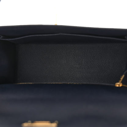 Hermes Epsom Kelly Sellier 28 Bleu Indigo 5 of 14