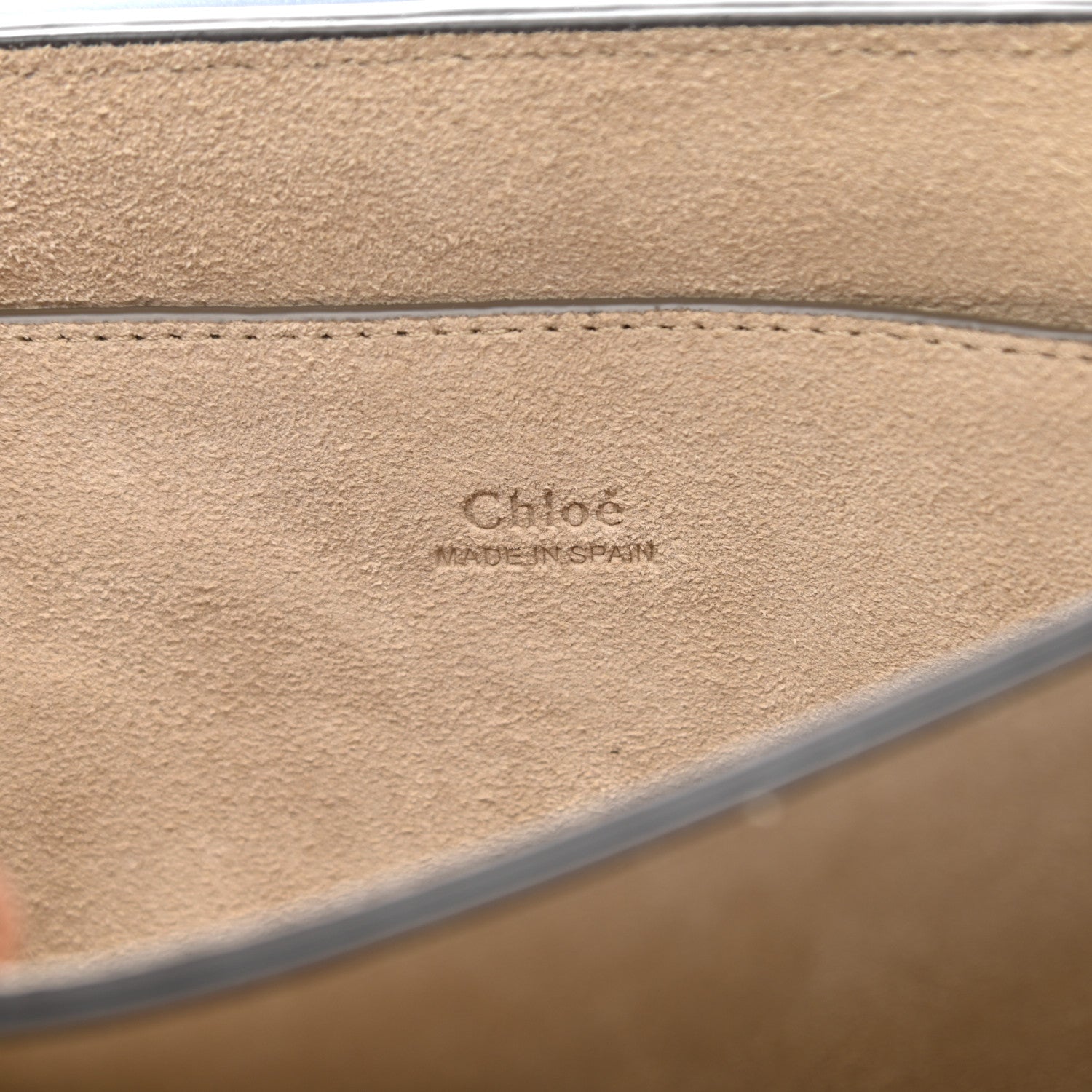 Chloe Suede Calfskin Small Faye Shoulder Bag Washed Blue 7 of 15