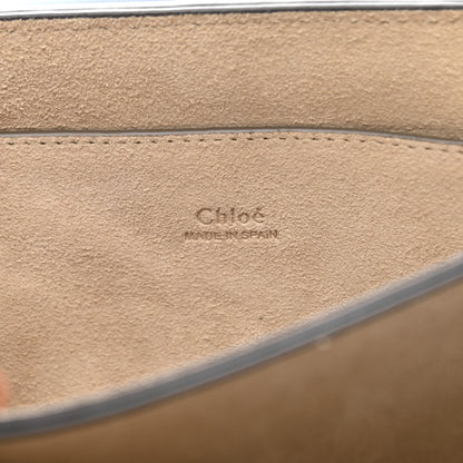 Chloe Suede Calfskin Small Faye Shoulder Bag Washed Blue 7 of 15