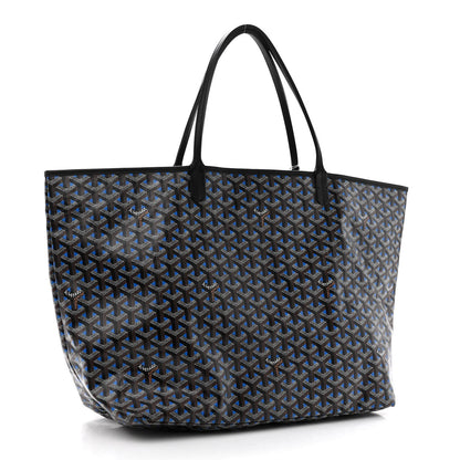 Goyard Goyardine Saint Louis Claire Voie GM Black Sky Blue 4 of 12