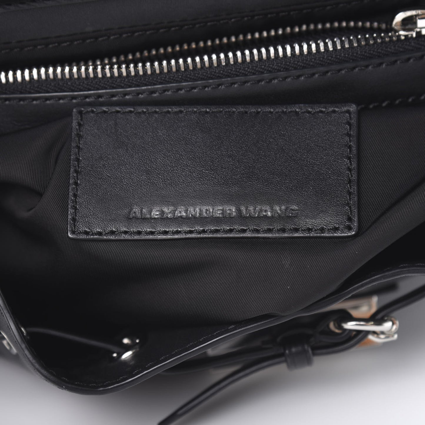 Calfskin Prisma Skeletal Backpack Black
