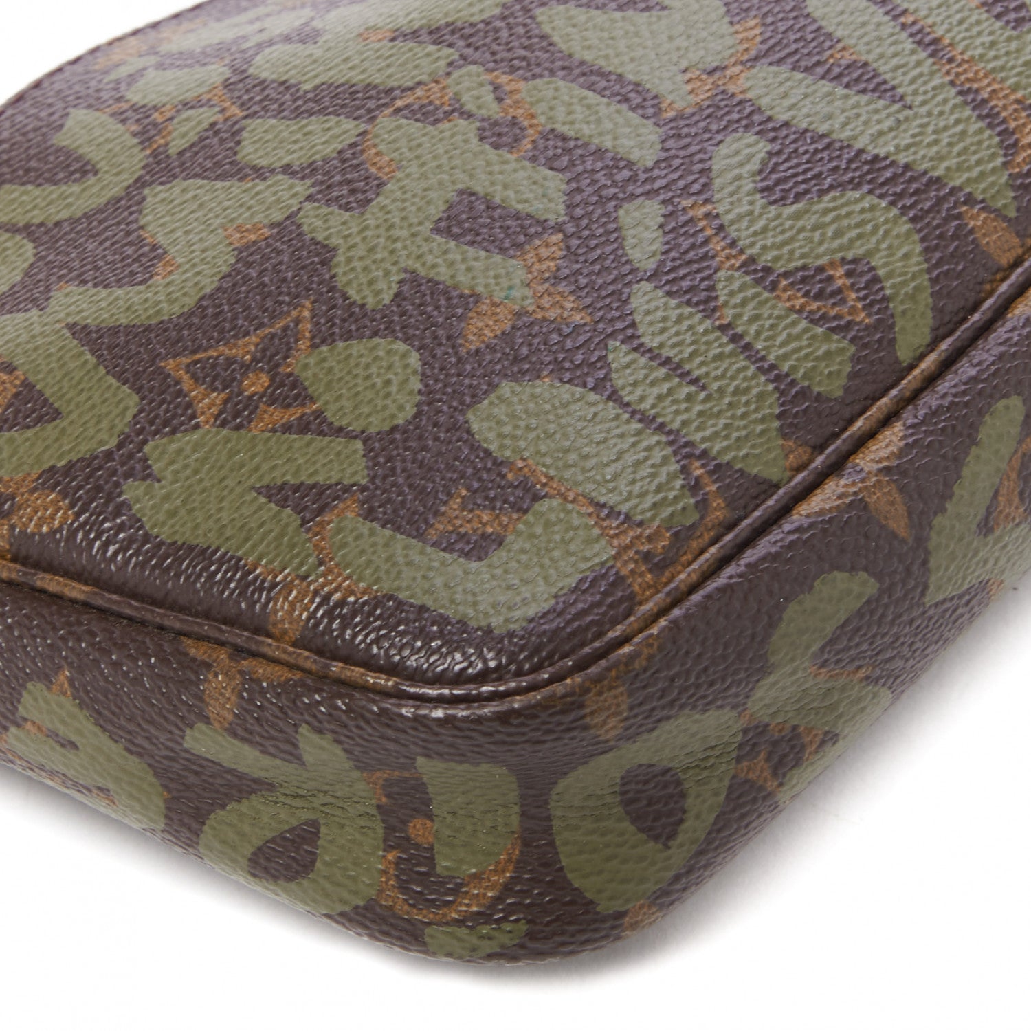 Louis Vuitton Monogram Graffiti Pochette Accessories Kaki 7 of 7
