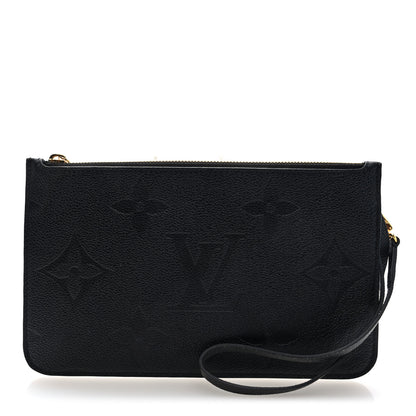 Louis Vuitton Empreinte Monogram Giant Neverfull MM Pochette Black 1 of 6