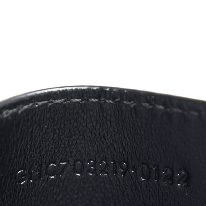 Saint Laurent Lambskin Quilted Monogram Gaby Card Case Black 7 of 8