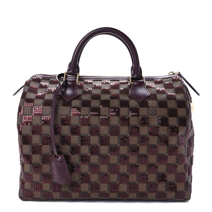 Louis Vuitton Damier Paillettes Speedy 30 Rouge 1 of 14