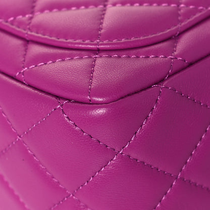 Chanel Lambskin Quilted Mini Pearl Crush Flap Purple 12 of 13