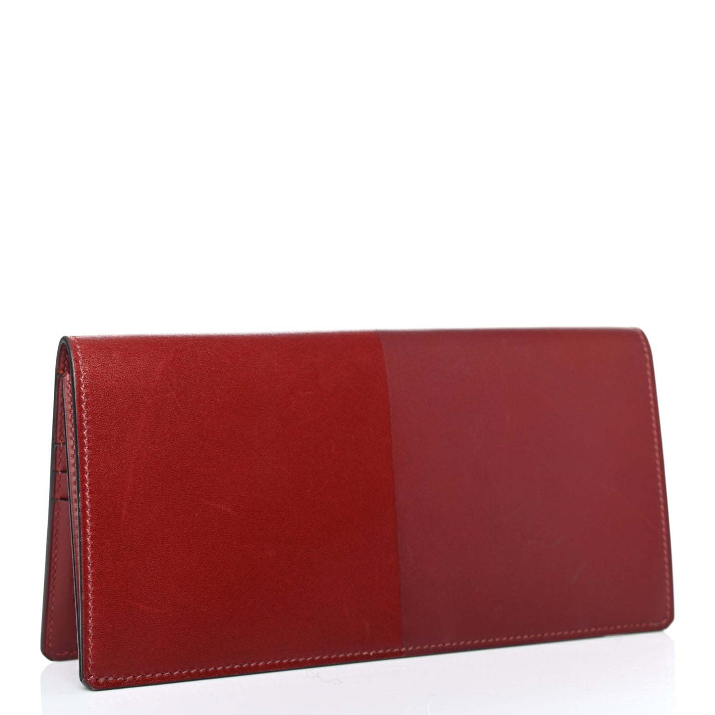 Veau Sombrero Tadelakt Manhattan Wallet Rouge H