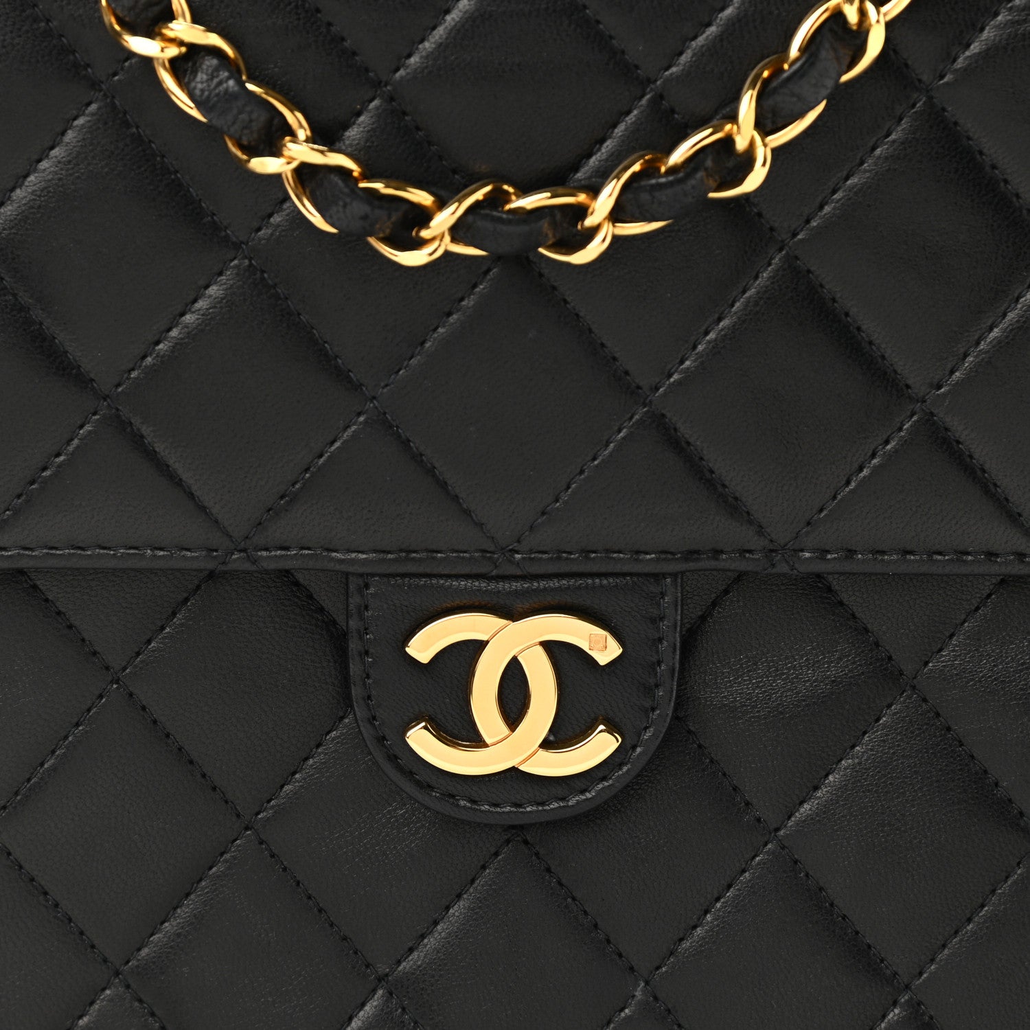 Chanel Lambskin Quilted Small Single Flap Black 8 of 10