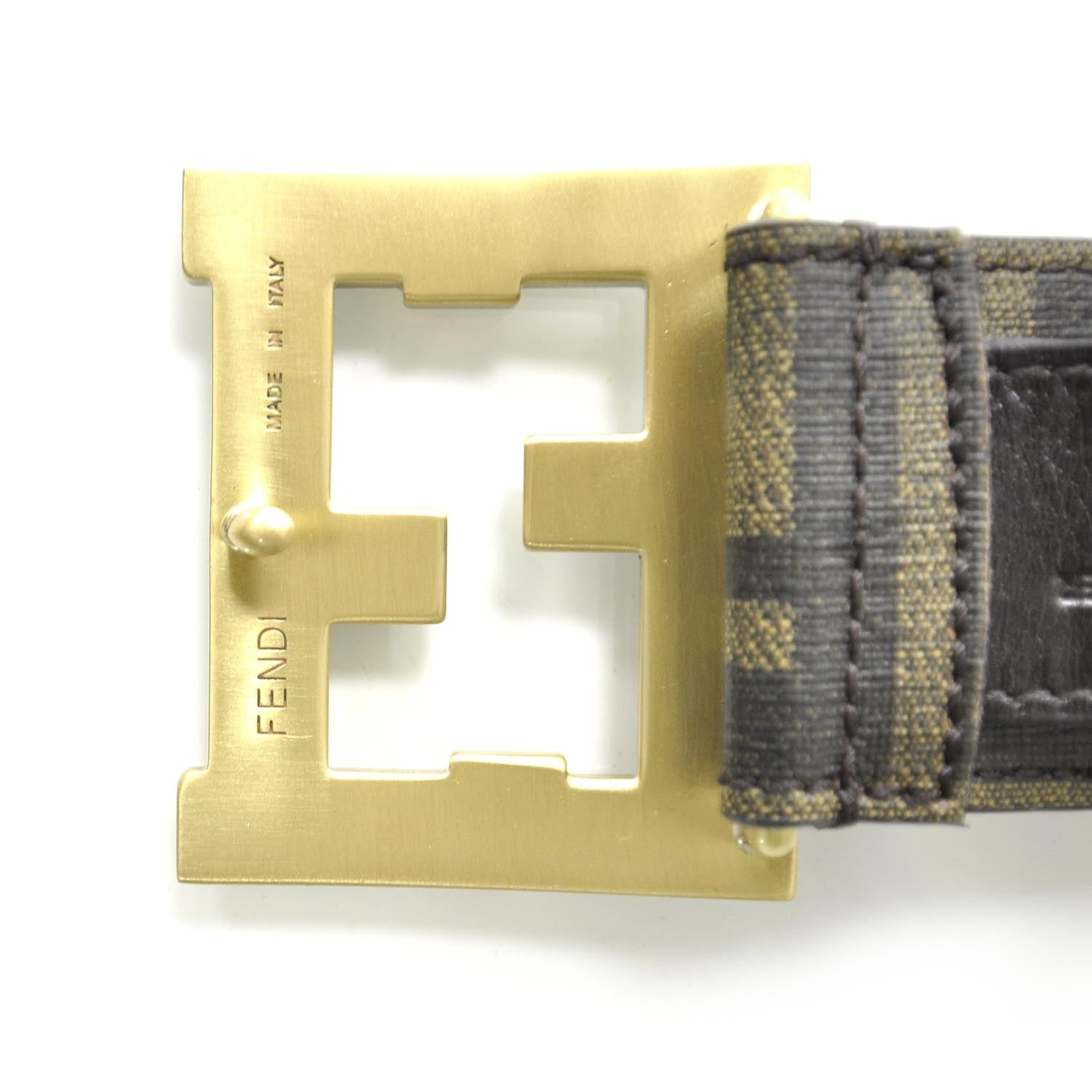 Fendi Zucca Spalmati FF Buckle Belt 115 46 Tobacco 6 of 6