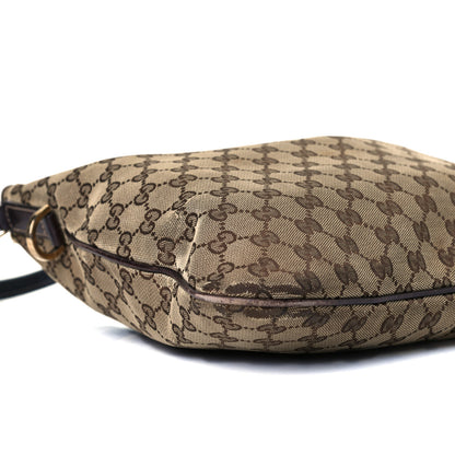 Gucci Monogram Medium New Britt Hobo Dark Brown 9 of 17