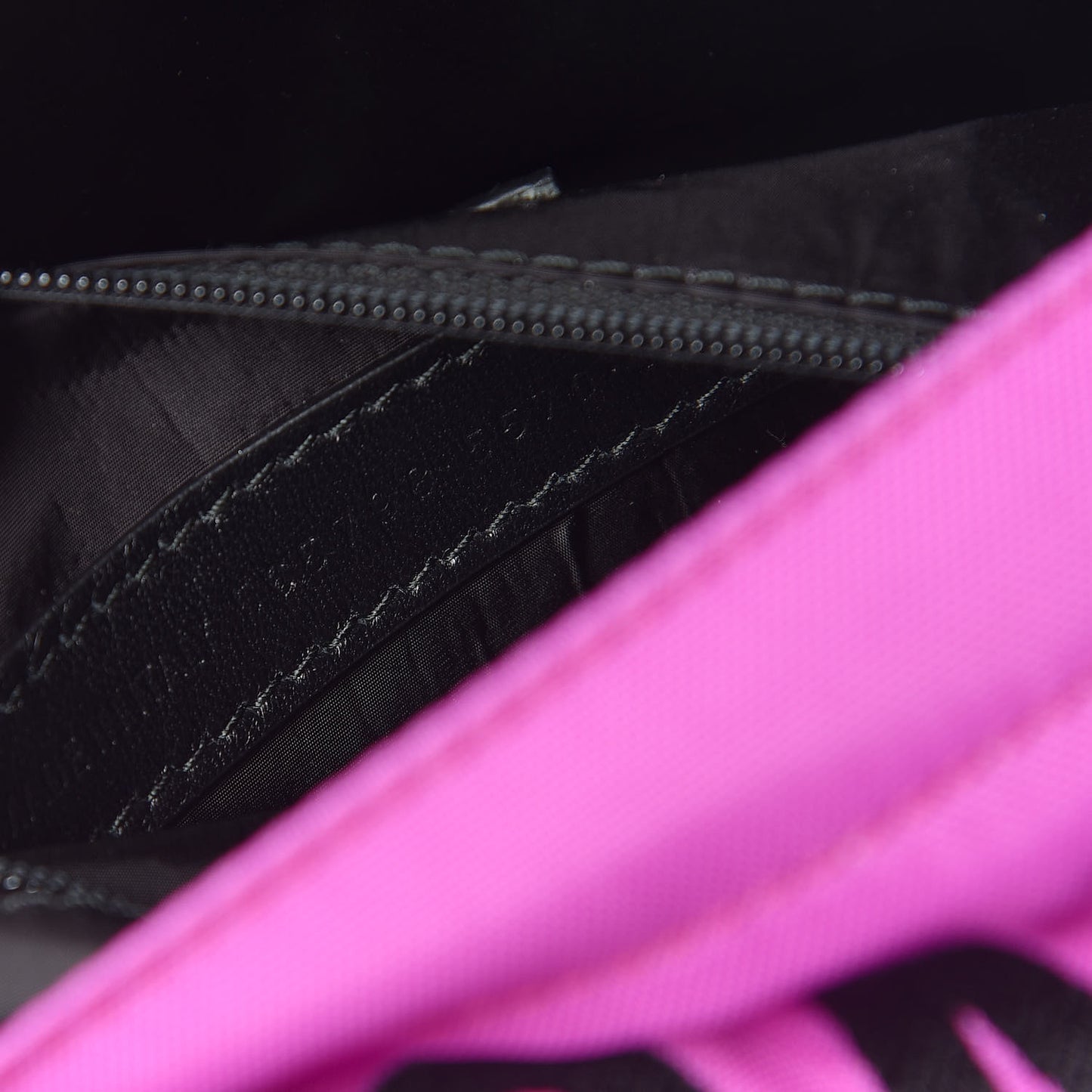 Sport Nylon Logo Embroidered S Wheel Backpack Fuchsia Black