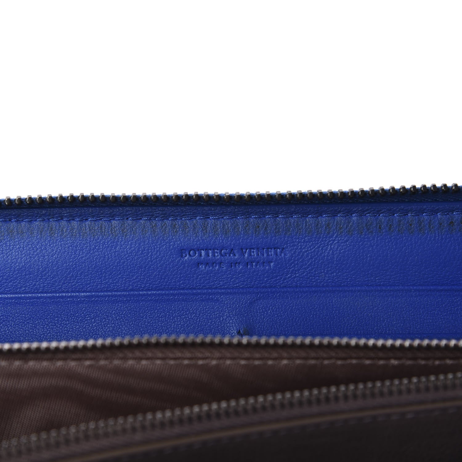 Bottega Veneta Nappa Intrecciato Zip Around Wallet Electrique 10 of 10