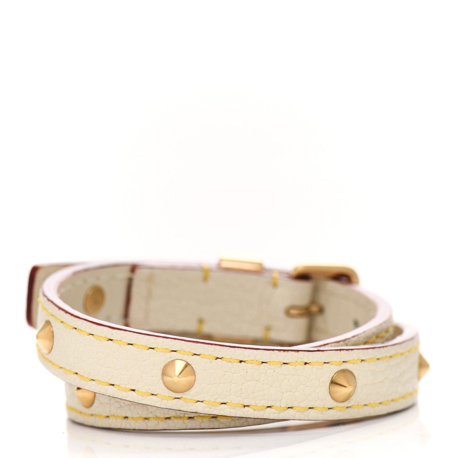 Louis Vuitton Suhali Double Tour Bracelet White 2 of 5
