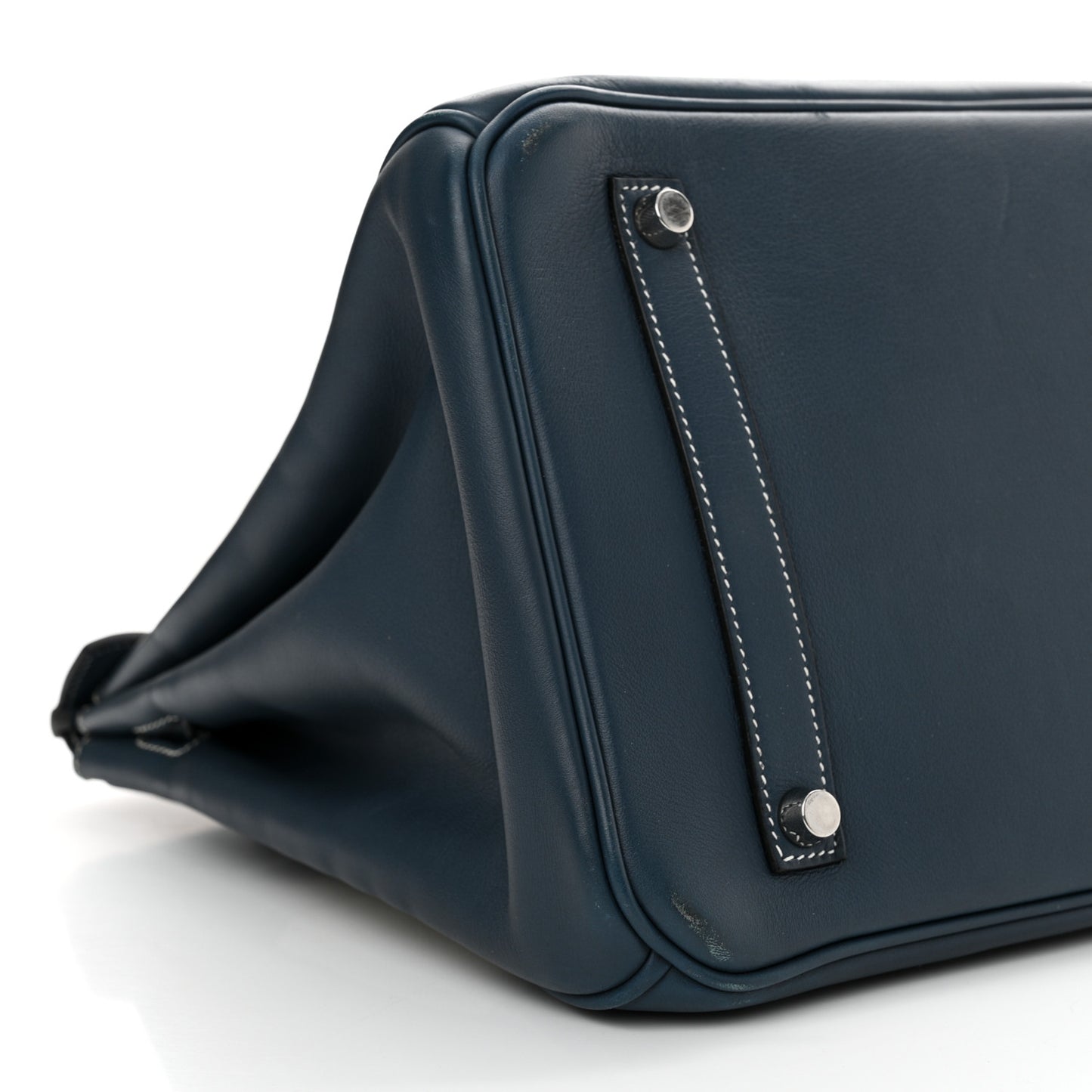 Swift Toile Ghillies Birkin 35  Bleu Saphir