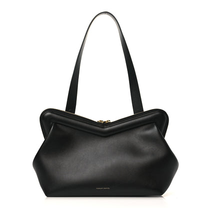 Mansur Gavriel Calfskin M Frame Clutch Black 1 of 9