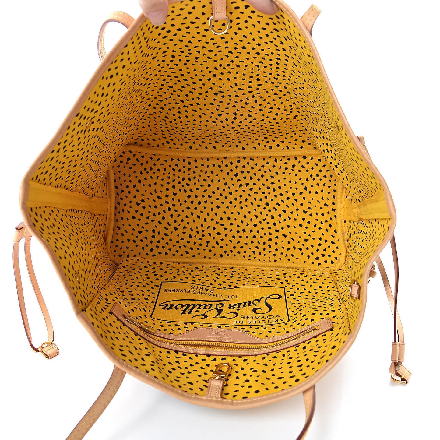 Monogram Kusama Waves Neverfull MM Yellow