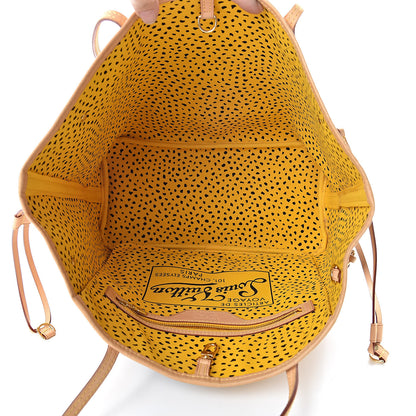 Louis Vuitton Monogram Kusama Waves Neverfull MM Yellow 5 of 10