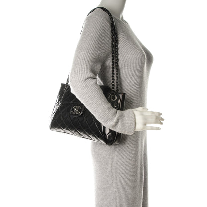 Chanel Glazed Calfskin Quilted Accordion Flap Black 2 of 7