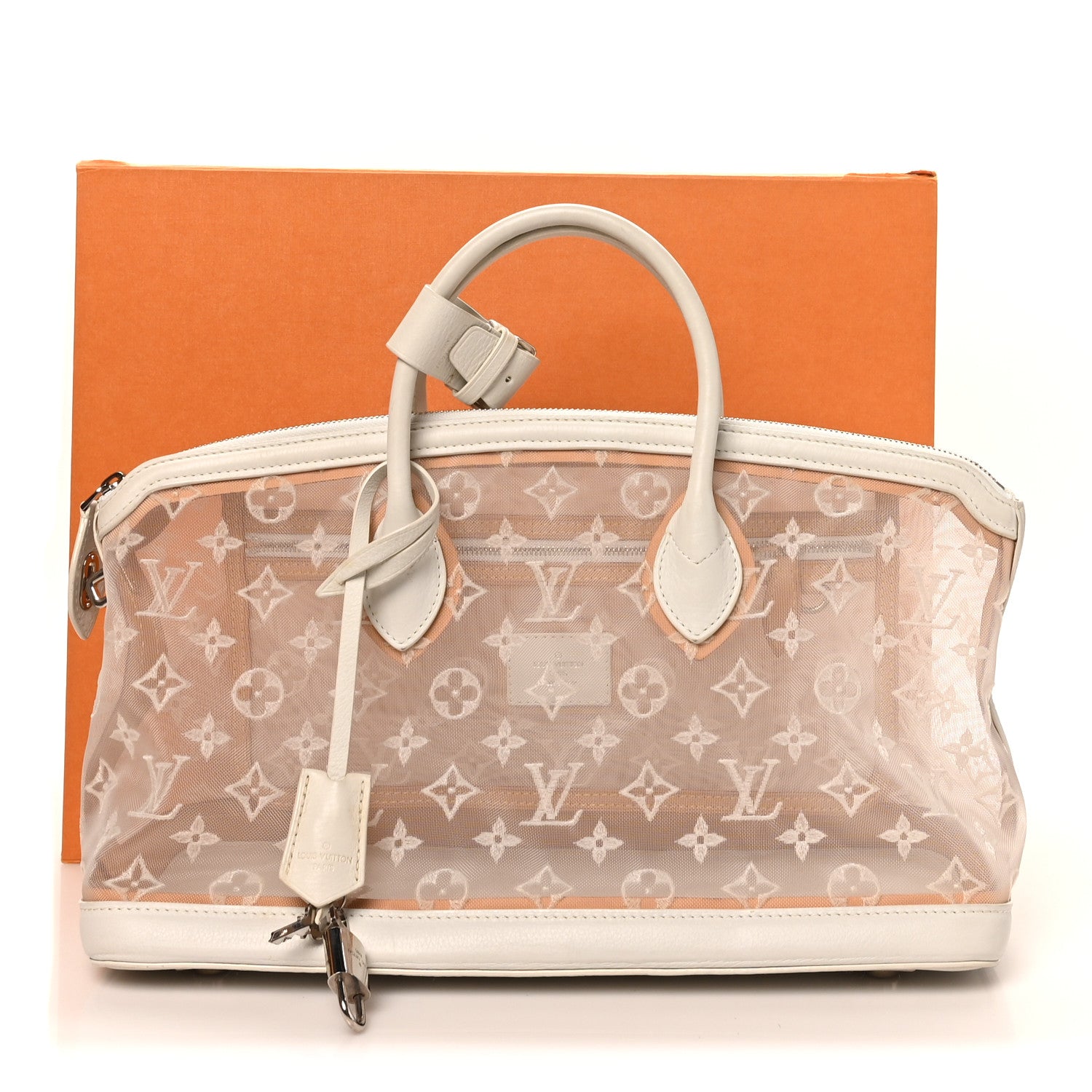 Louis Vuitton Monogram Transparence Lockit East-West White 10 of 10