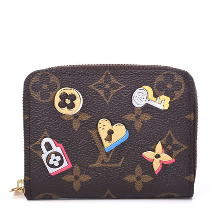 Louis Vuitton Monogram LV Love Lock Zippy Coin Purse 1 of 7