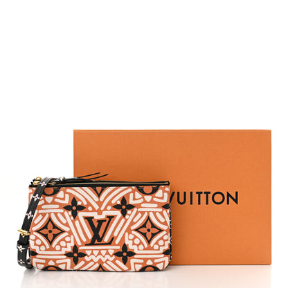 Louis Vuitton Monogram Giant Crafty Double Zip Pochette Creme Caramel 11 of 11