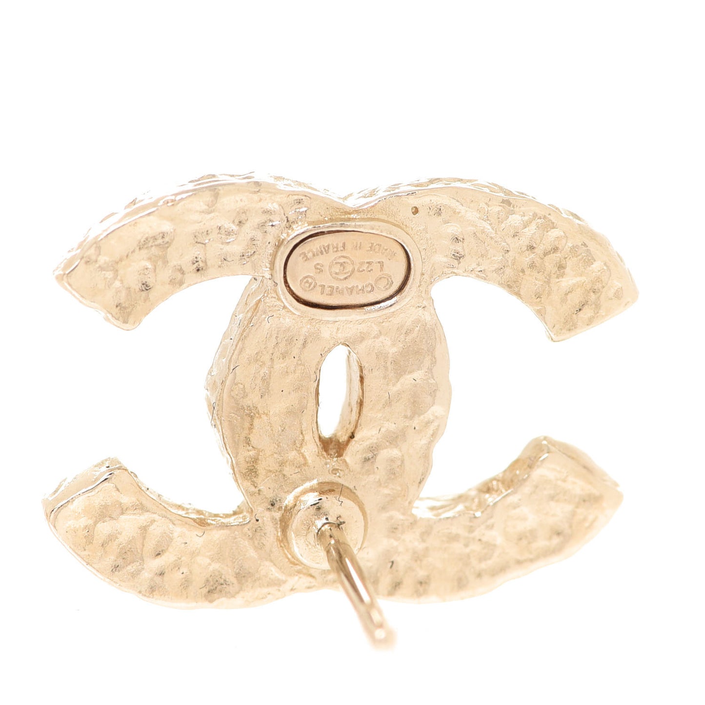 Pearl Crystal CC Earrings Gold Multicolor