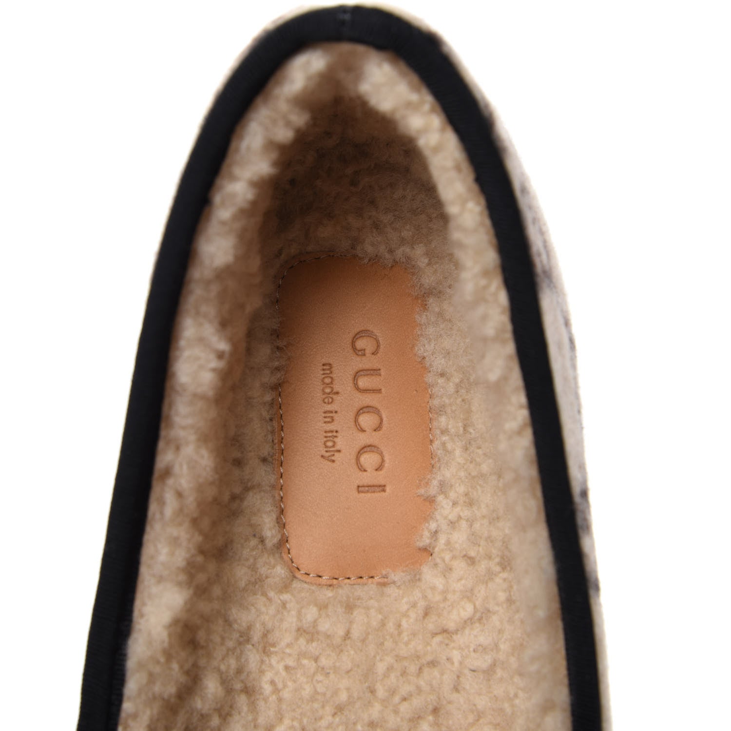 Gucci Covered Wool GG Monogram Womens Fria Horsebit Loafers 36 Beige Ebony Black Butterscotch 9 of 11