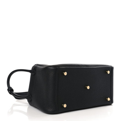 Hermes Taurillon Clemence Lindy 26 Black 4 of 10